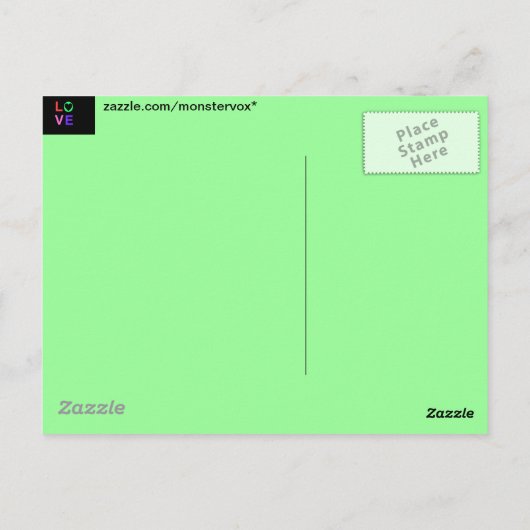 Liefde Briefkaart (Achterkant)