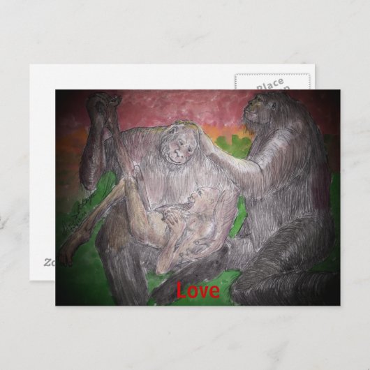 Liefde Briefkaart (Voorkant / Achterkant)