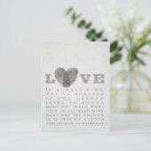 Liefde Briefkaart (Staand voorkant)