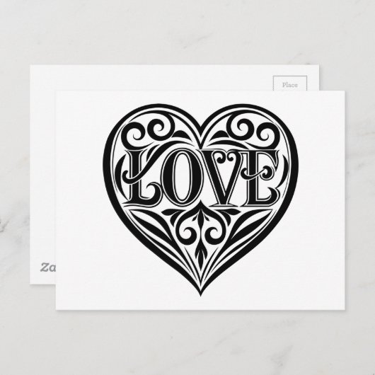 Liefde Briefkaart (Voorkant / Achterkant)