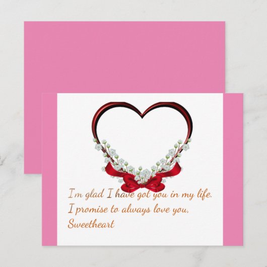 Liefde Briefkaart (Voorkant / Achterkant)