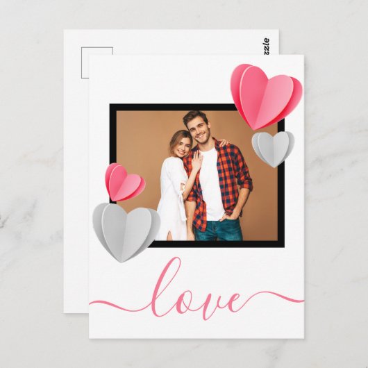 liefde briefkaart (Voorkant / Achterkant)