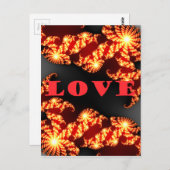 Liefde. Briefkaart (Voorkant / Achterkant)