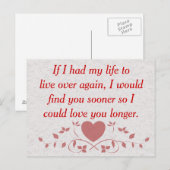 Liefde - briefkaart (Voorkant / Achterkant)