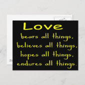 Liefde Briefkaart (Voorkant / Achterkant)