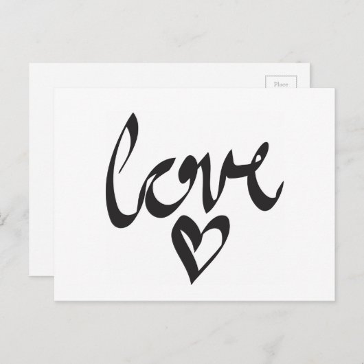 Liefde Briefkaart (Voorkant / Achterkant)