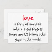 liefde briefkaart (Voorkant / Achterkant)