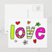 liefde briefkaart (Voorkant / Achterkant)