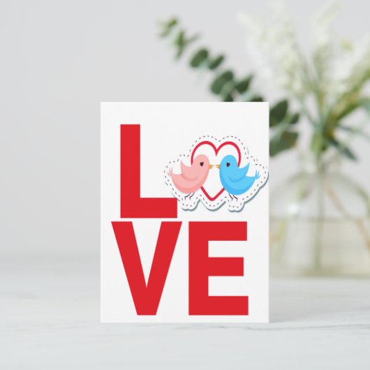 liefde briefkaart (Staand voorkant)