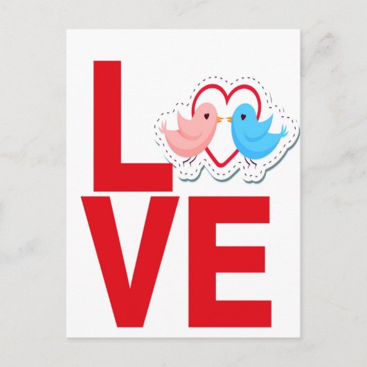 liefde briefkaart (Voorkant)