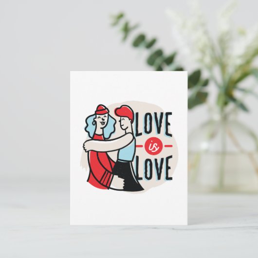 Liefde Briefkaart (Staand voorkant)