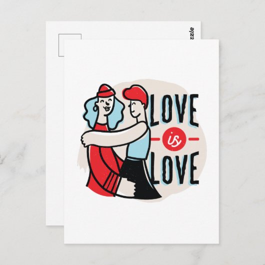 Liefde Briefkaart (Voorkant / Achterkant)