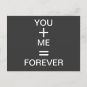 Liefde briefkaart in zwart-wit (Voorkant)