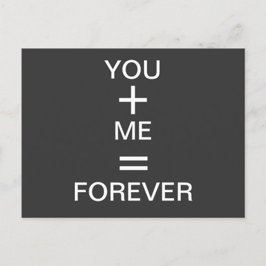 Liefde briefkaart in zwart-wit (Voorkant)