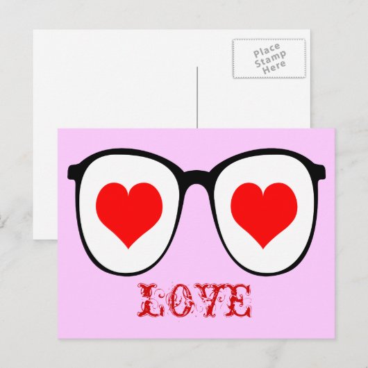 Liefde briefkaarten (Voorkant / Achterkant)