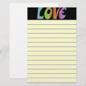 Liefde Briefpapier (Voorkant / Achterkant)
