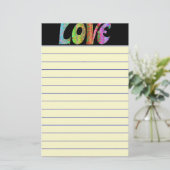 Liefde Briefpapier (Staand voorkant)