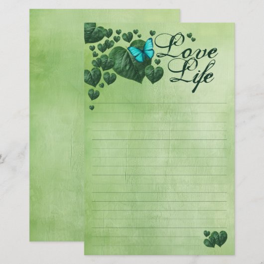 Liefde Briefpapier (Voorkant / Achterkant)