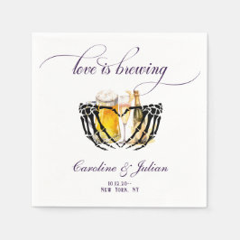 Liefde Brouwen Gotische Bubbels & Brouwen Koppels Servet