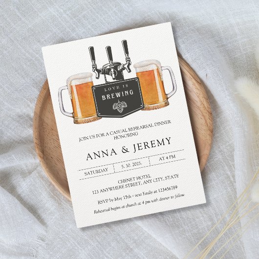 Liefde brouwt Bierpizza Casual repetitiediner Kaart