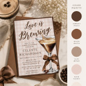 Liefde Brouwt Bow Espresso Martini Bruidsfeest Kaart