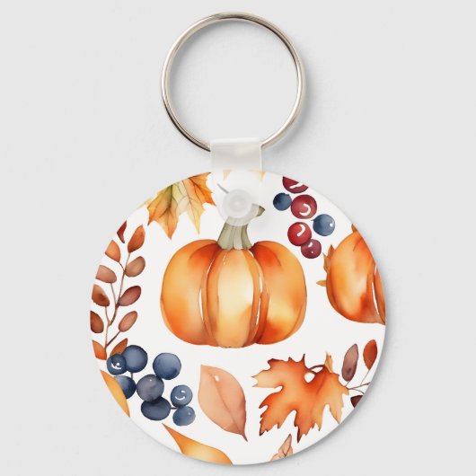 Liefde brouwt herfst vrijgezellenfeest gunsten sleutelhanger (Achterkant)