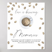 Liefde brouwt herinneringen met de bruid poster (Voorkant)