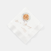 Liefde brouwt om koffie-vrijgezellenfeest servet (Hoek)