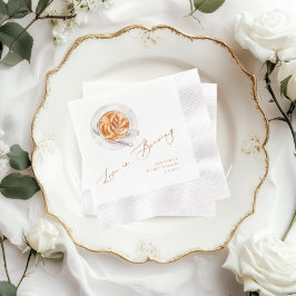 Liefde brouwt om koffie-vrijgezellenfeest servet