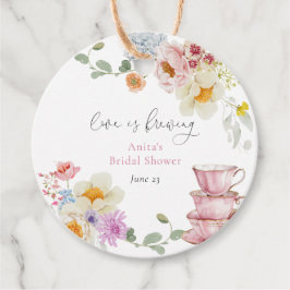 Liefde Brouwt Wilde Bloem Thee Bruiloftsfeest Bedankjes Labels