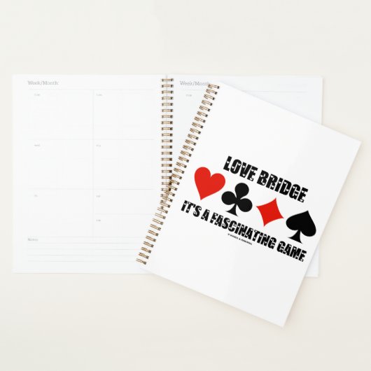 Liefde brug Het is een fascinerende gamekaart Planner (Display)