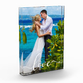 Liefde bruid bruidegom uw bruiloft fotoblok (Links)