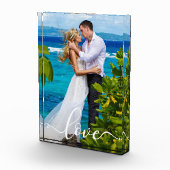 Liefde bruid bruidegom uw bruiloft fotoblok (Rechts)