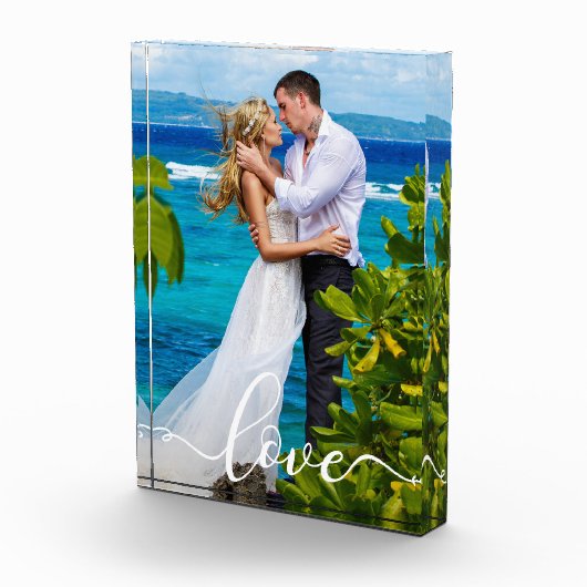 Liefde bruid bruidegom uw bruiloft fotoblok (Rechts)