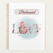 Liefde bruiloft bruidsmeisje cadeau idee planner (Voorkant)