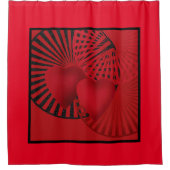 Liefde. bruiloft douchegordijn (Voorkant)