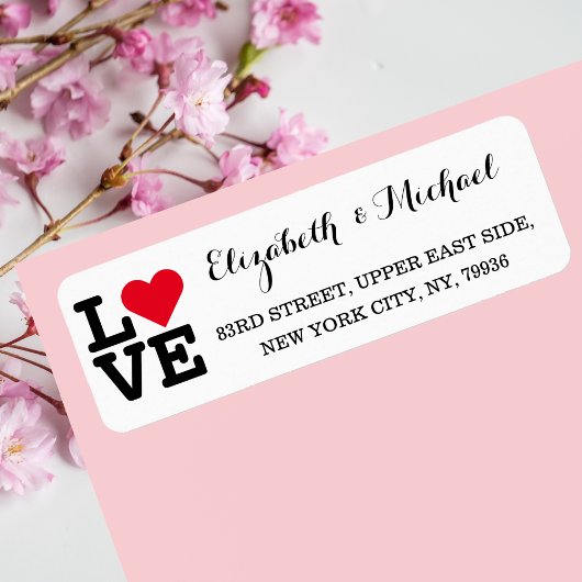 Liefde Bruiloft Jubileum Pas getrouwd Paar Adres Etiket