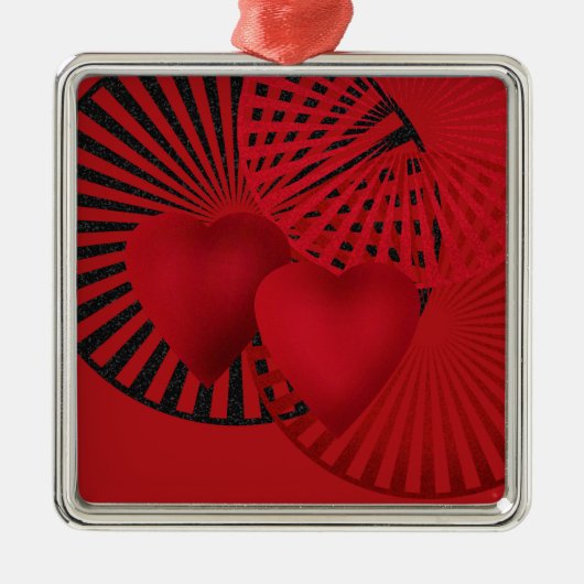 Liefde, bruiloft metalen ornament (Voorkant)