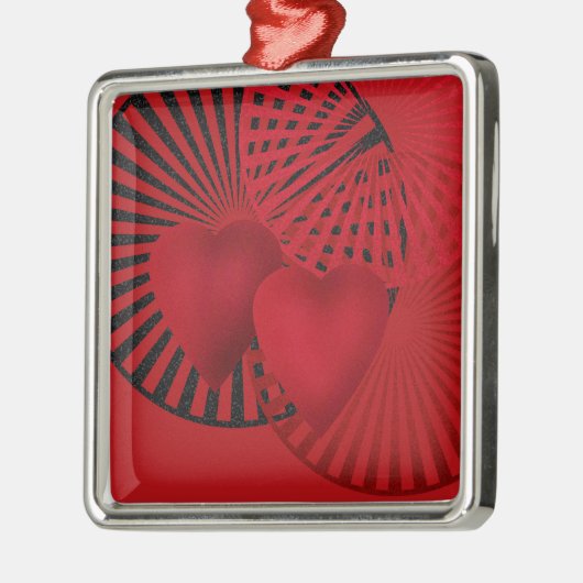 Liefde, bruiloft metalen ornament (Links)