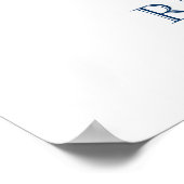 Liefde bruiloft of Jubileum, nautische stijl Poster (Hoek)