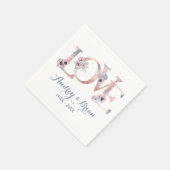 Liefde bruiloft receptie servet (Hoek)