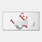 Liefde bruiloft ringen ontwerp bureaumat (Keyboard & Muis)