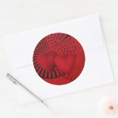 Liefde, bruiloft ronde sticker (Envelop)