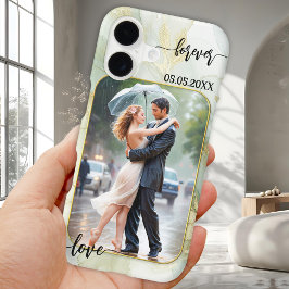 Liefde Bruiloft Script Foto Telefoon Case