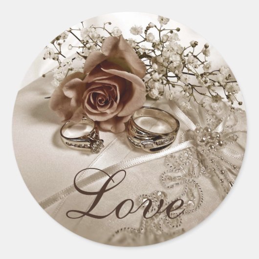 Liefde bruiloft Stickers (Voorkant)