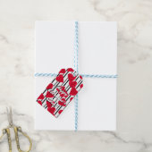 Liefde, bruiloft, Valentijnsdag Cadeaulabel (Met Touw)