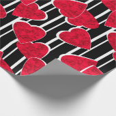 Liefde, bruiloft, Valentijnsdag Cadeaupapier (Hoek)