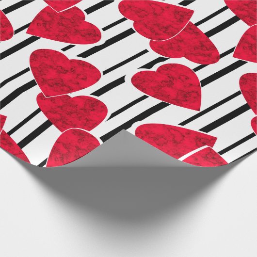 Liefde, bruiloft, Valentijnsdag Cadeaupapier (Hoek)