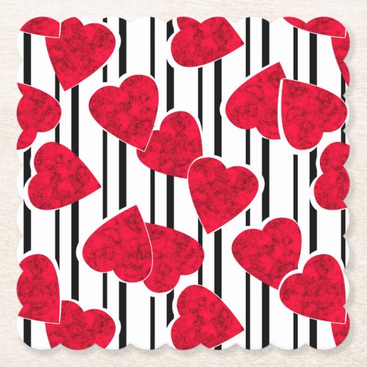 Liefde, bruiloft, Valentijnsdag Kartonnen Onderzetters (Voorkant)