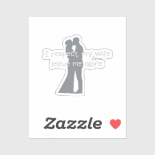 Liefde bruiloft Verloving plezier Ik respecteer mi Sticker